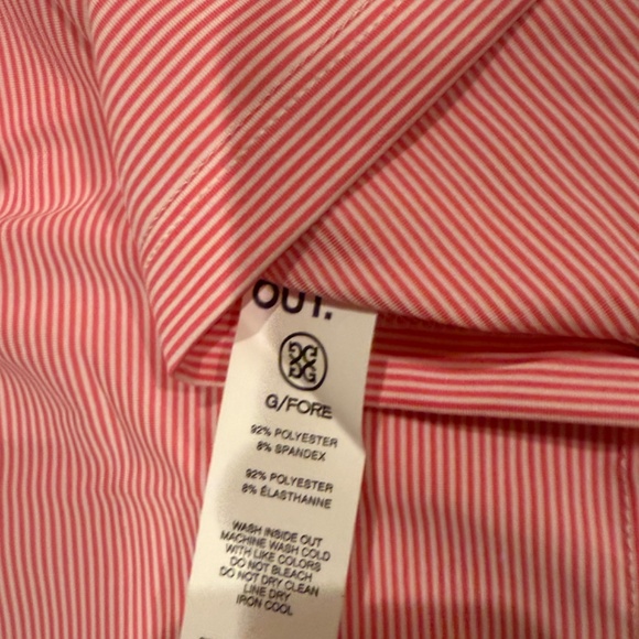 G/FORE Men's Large Feeder Stripe Tech Jersey Polo AZA MSRP $120 - Picture 11 of 11